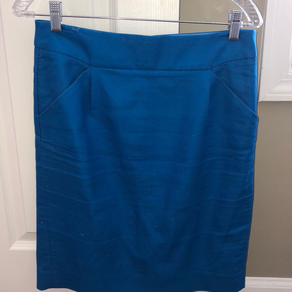 Jcrew Blue Pencil Skirt
